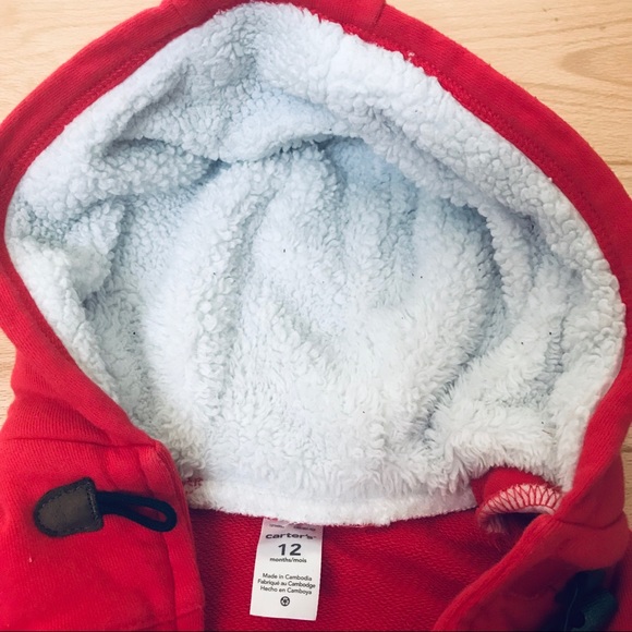 ☀️4 for $25☀️Carters 12 month red button up jacket - Picture 3 of 7